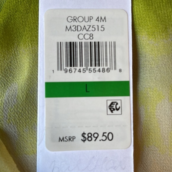 CK spring green bubble sleeve blouse_L - Picture 6 of 6